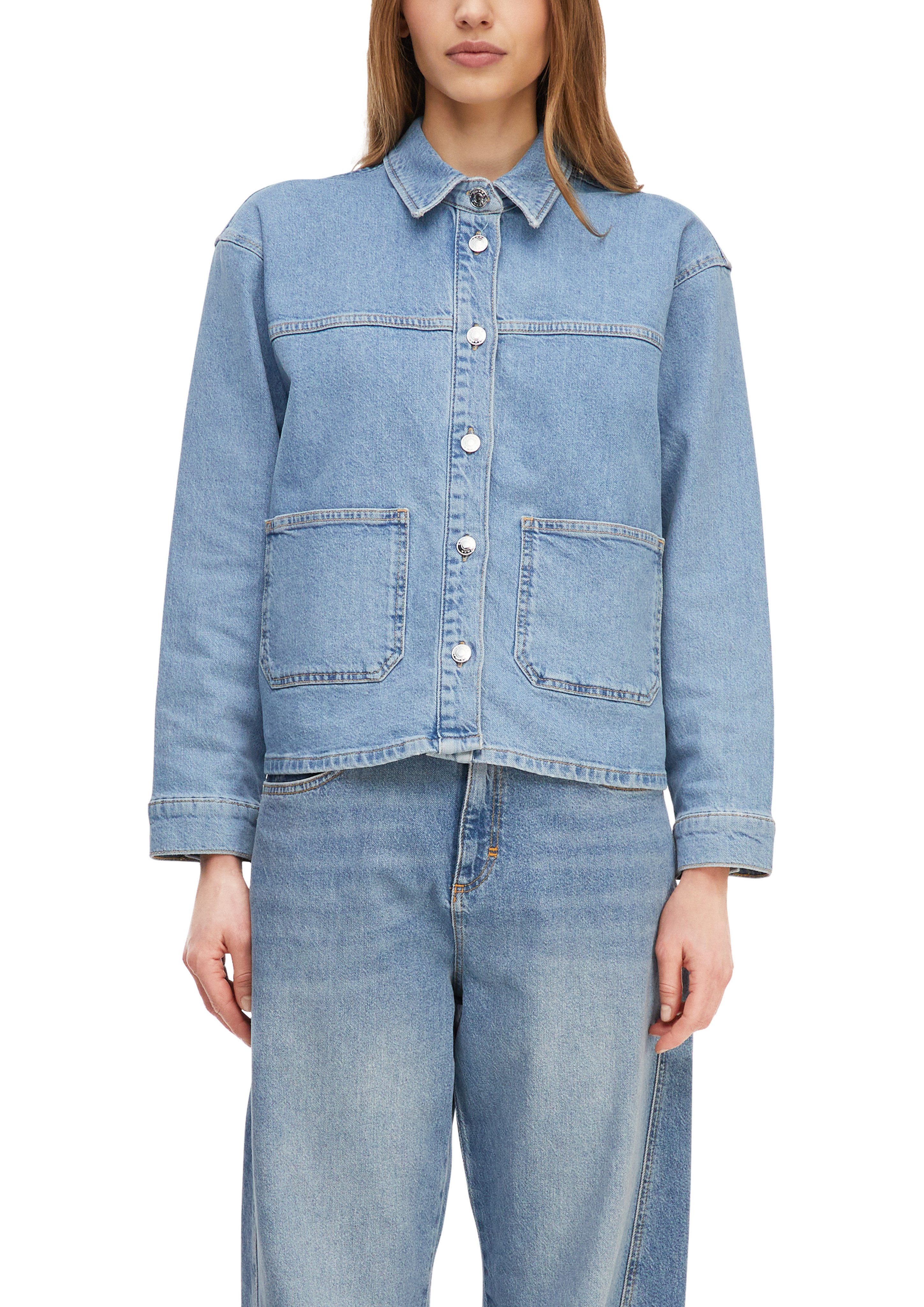 comma Jeansjacke mit Taschen