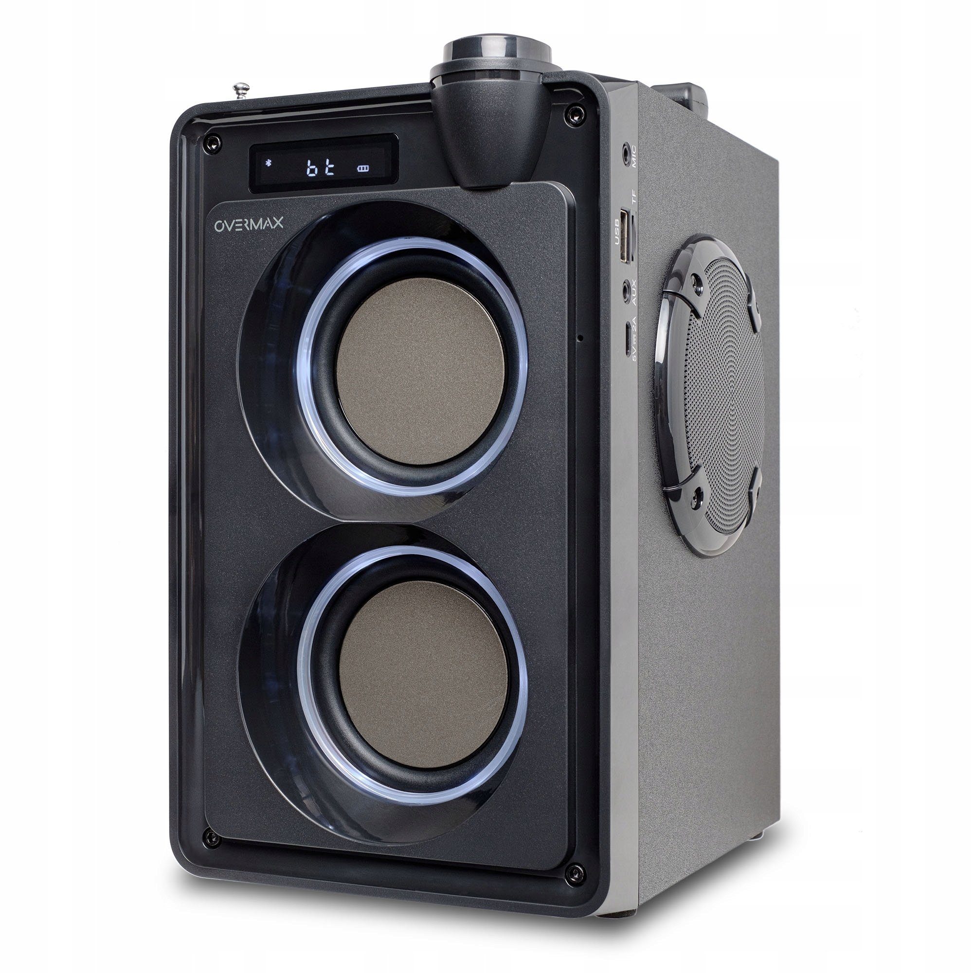 Overmax SoundBeat 5.0 Bluetooth-Lautsprecher (5.0, AUX, ™, Micro Stunden, MP3-Format, 20W) 8 Bluetooth SD