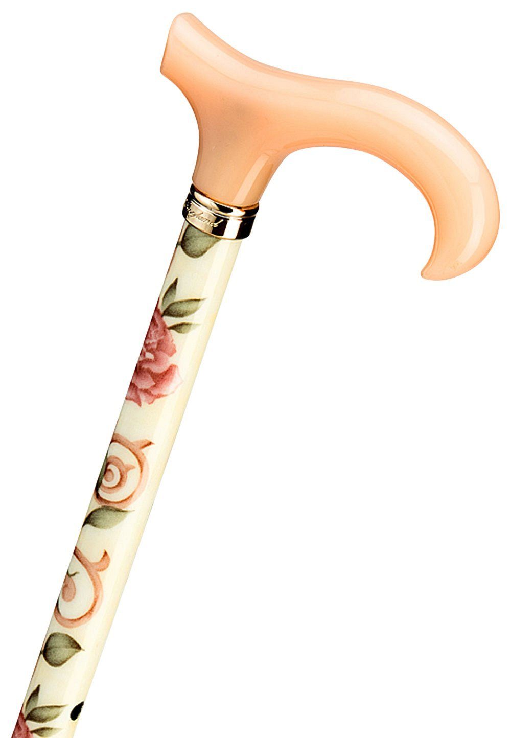 Stockshop Gehstock Gehstock English Roses, Derbygriff, Leichtmet., höhenverst., 67-90cm