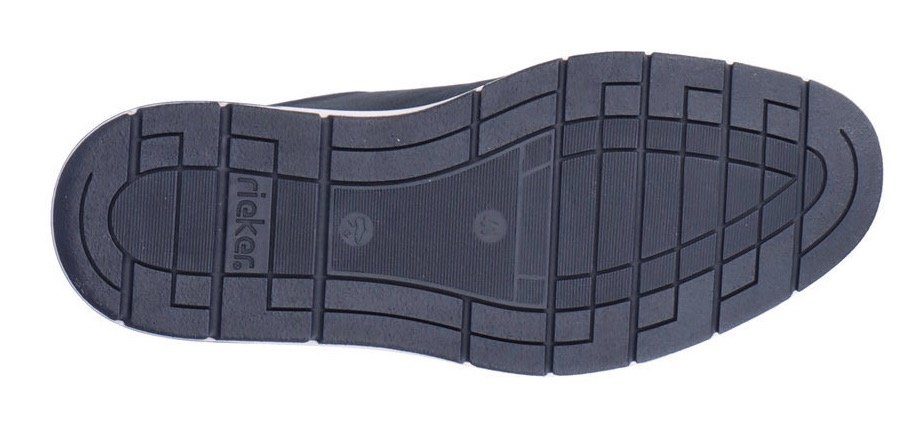 Rieker Sneaker mit kontrastfarbener Ziernaht, Freizeitschuh, Halbschuh, Schnürschuh