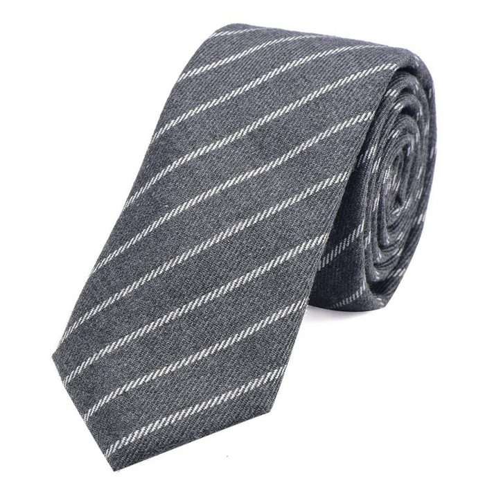 DonDon Krawatte Herren Krawatte 6 cm mit Karos oder Streifen (Packung 1-St. 1x Krawatte) Baumwolle kariert oder gestreift für Büro oder festliche Veranstaltungen
