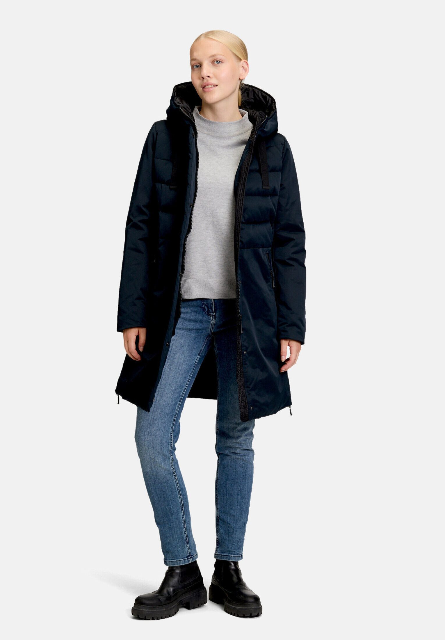 Amber & June Winterjacke Damen Kunstdaune