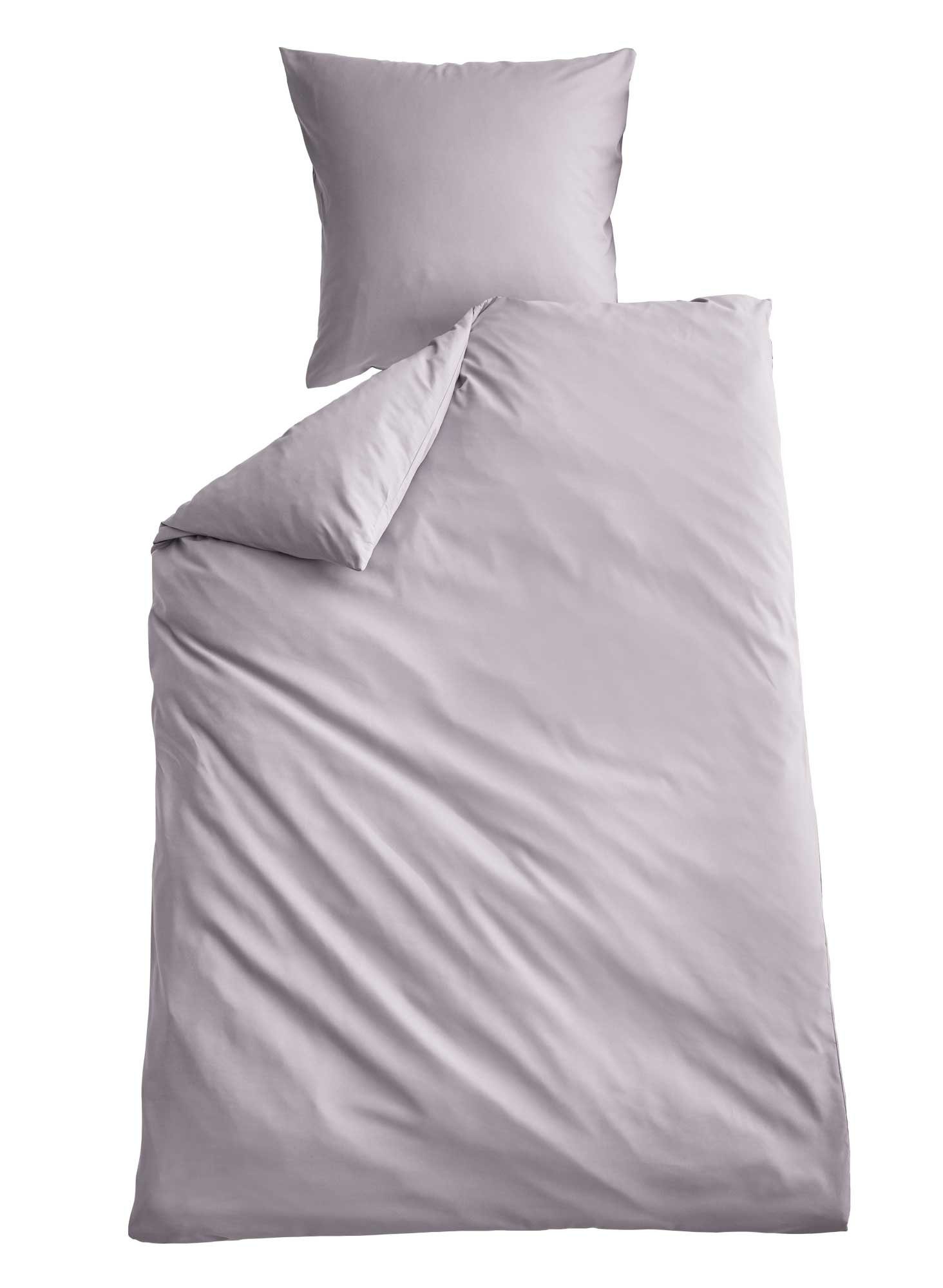 Shangrila Wendebettwäsche, Microsatin, 2 teilig, Microsatin 1 Bettbezug 1 Kissenbezug Pflegeleicht Atmungsaktiv 202090