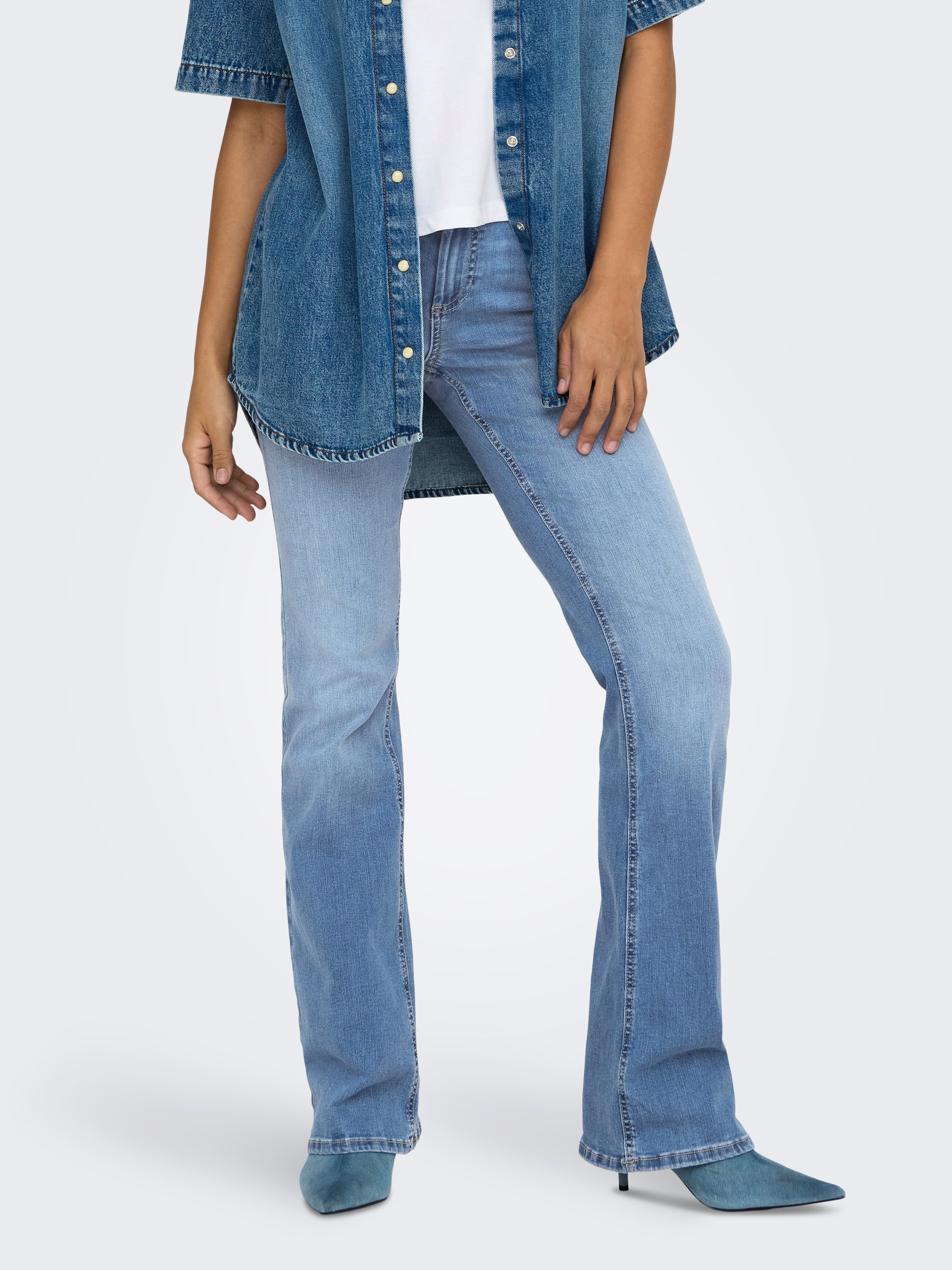 ONLY Skinny-fit-Jeans ONLBLUSH MW BACK POCK FLA TAI222 DNMNOOS