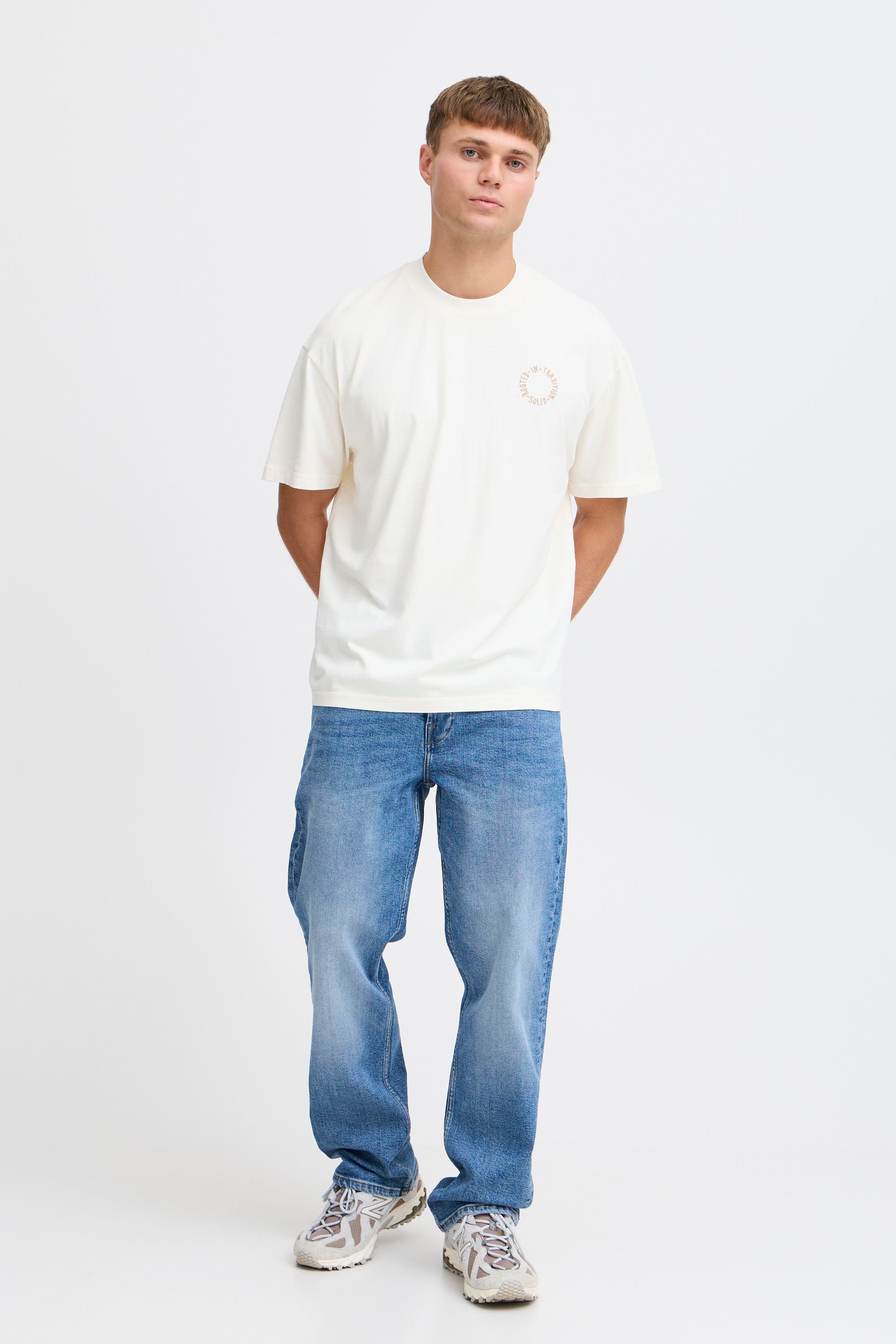 !Solid T-Shirt SDNojus Lässiges T-Shirt mit Backprint