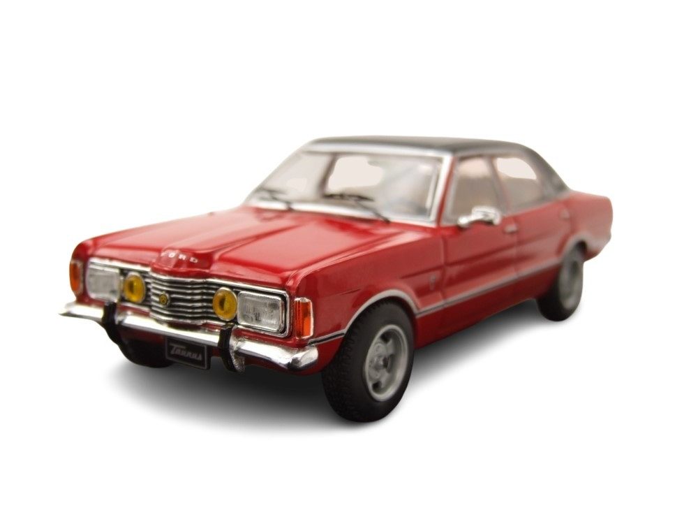 ixo Models Modellauto Ford Taunus GXL 1973 rot schwarz, Maßstab 1:43