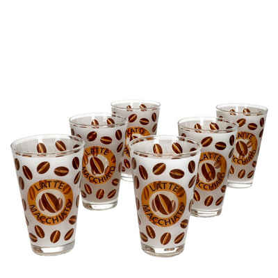 Ritzenhoff & Breker Latte-Macchiato-Glas 6er Set Latte Macciato 310ml Cremona Orange 12,9 cm - Ritzenhoff, Glas