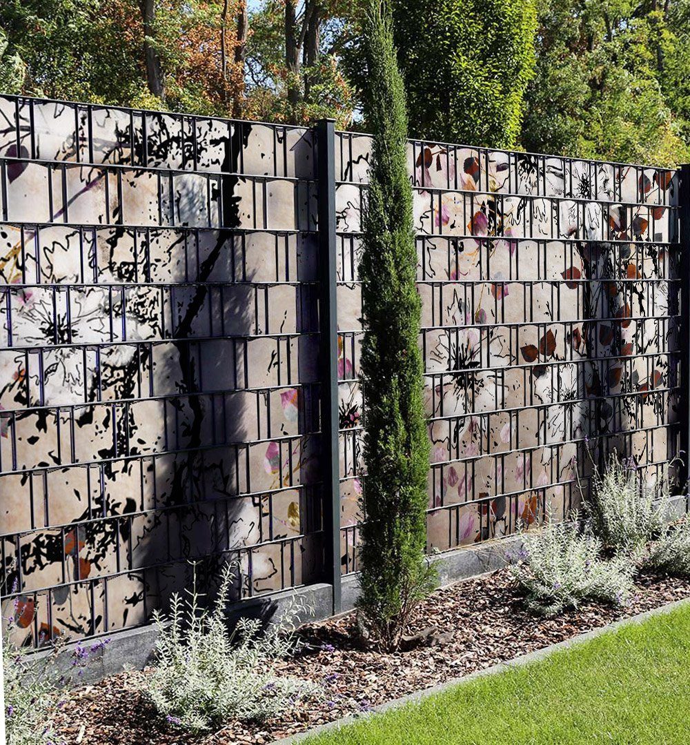 Thumbnail - MyMaxxi Sichtschutzstreifen Sichtschutzstreifen Weiße Blüten Sichtschutz Garten Zaun, (Weiße Blüten)