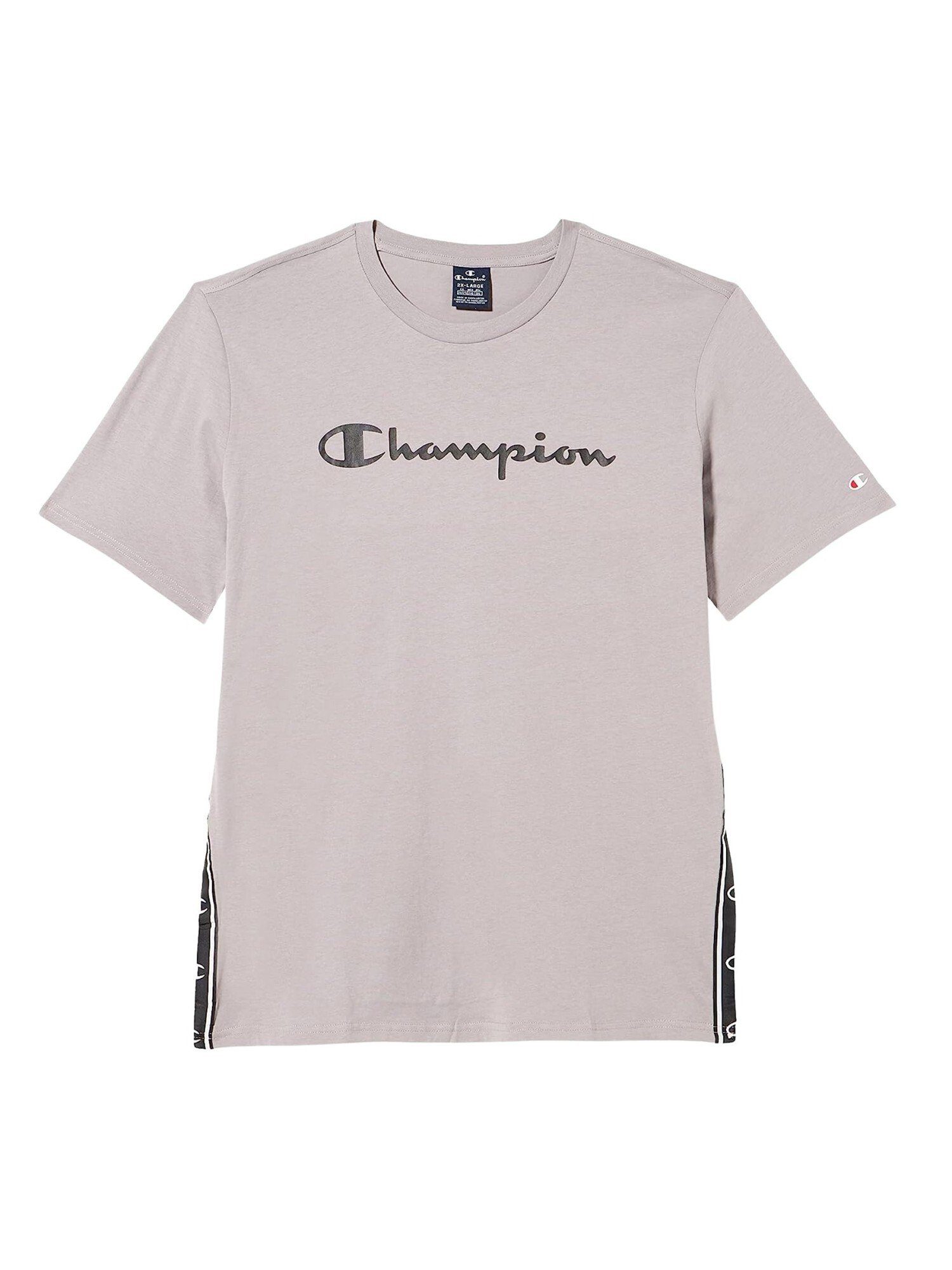 mit T-Shirt und Champion Logoband Baumwoll-T-Shirt Shirt seitlichem