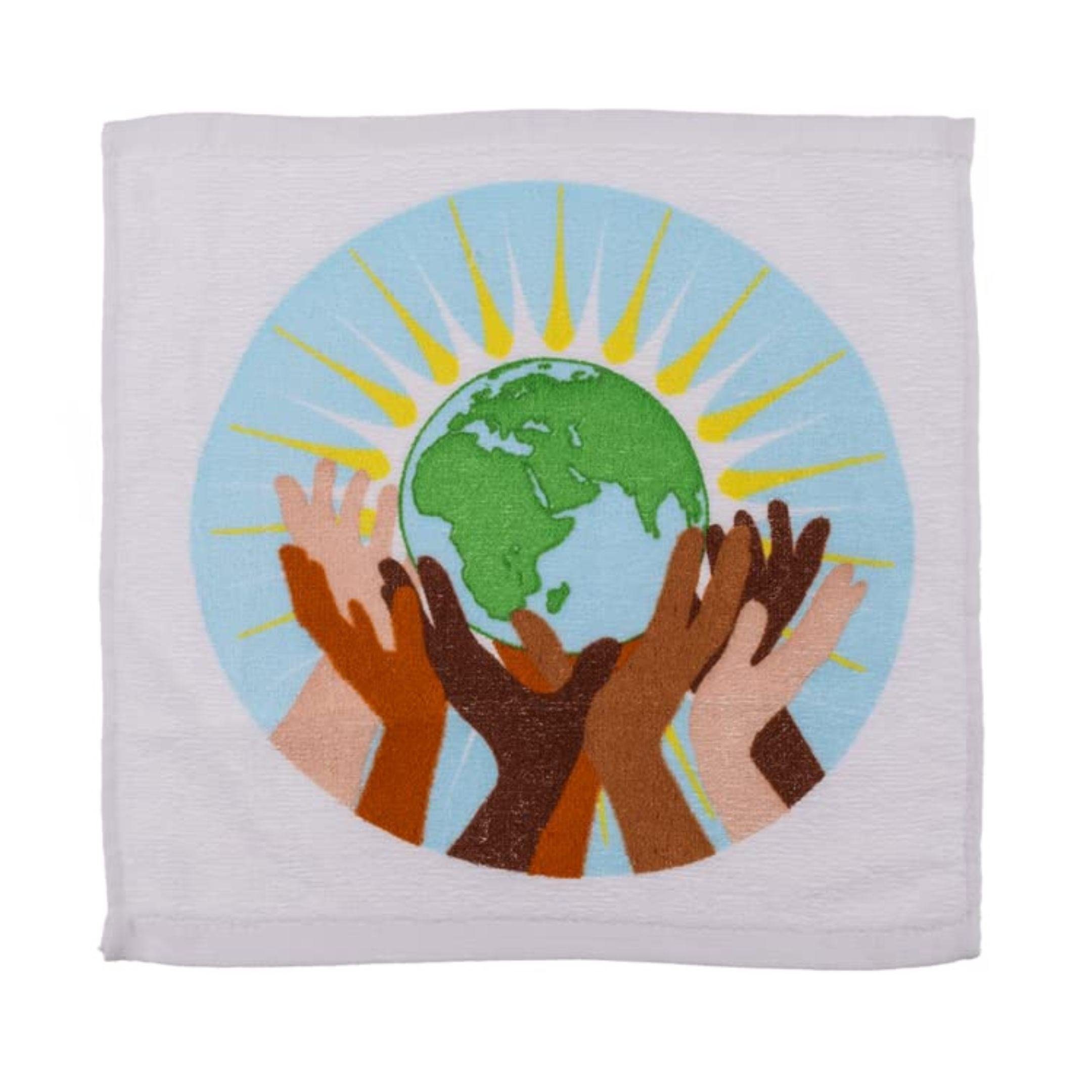 Bada Bing Handtuch Set Magisches Zauberhandtuch Handtuch Waschlappen Save The Planet, Baumwolle, (12-tlg), 100% Baumwolle, Entfaltet sich beim Kontakt mit Wasser