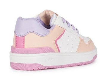 Geox J WASHIBA GIRL D Sneaker in sportlichem Design, Freizeitschuh, Halbschuh, Schnürschuh