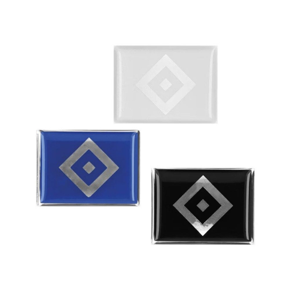 VertriebsArena GmbH Aufkleber HSV 3D Sticker 3er-Set Raute