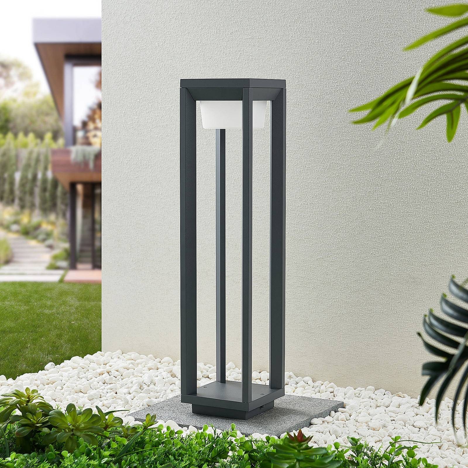 Prios Außen-Stehlampe Gamion, LED 6,6 W gesamt, warmweiß