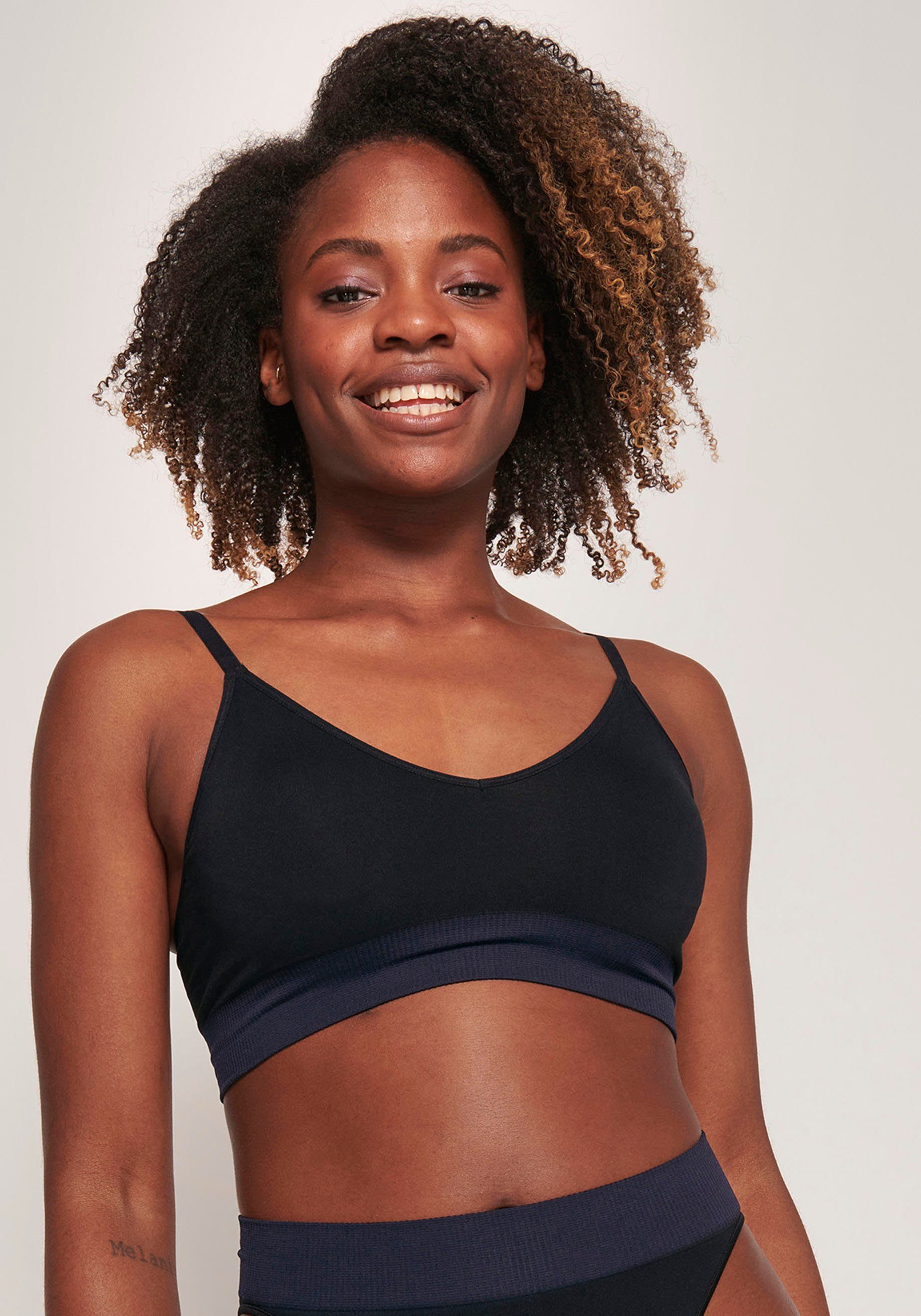 sloggi Bralette EVER Infused Aloe V-Ausschnitt, leichter Halt, ohne Bügel, Spaghetti-Träger