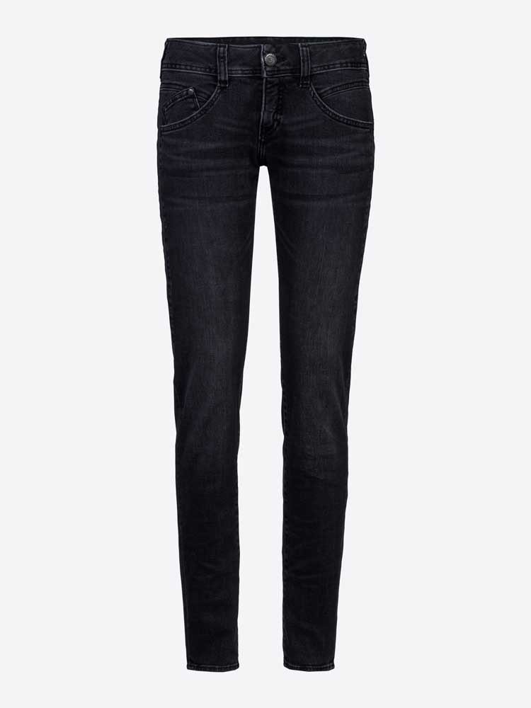 Herrlicher Stretch-Jeans HERRLICHER GILA SLIM DENIM BLACK CASHMERE TOUCH inox 5606-DB020-095