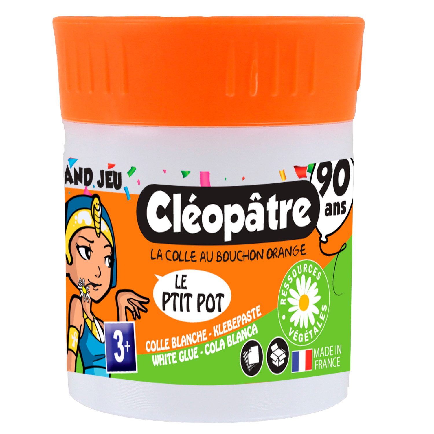 Cléopâtre Ремесленный клей P'tit Pot Клей mit integrierten Spachtel, 35g