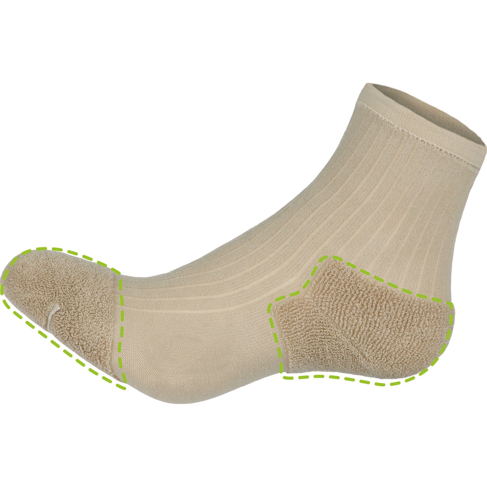Socken Unisex-Sensitiv-Socken schwarz Fußgut Uni Paar 1