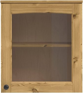 Kochstation Hängeschrank KS-Osby (1-St) Kiefer massiv, Breite 50 cm, Tür mit Glaseinsatz