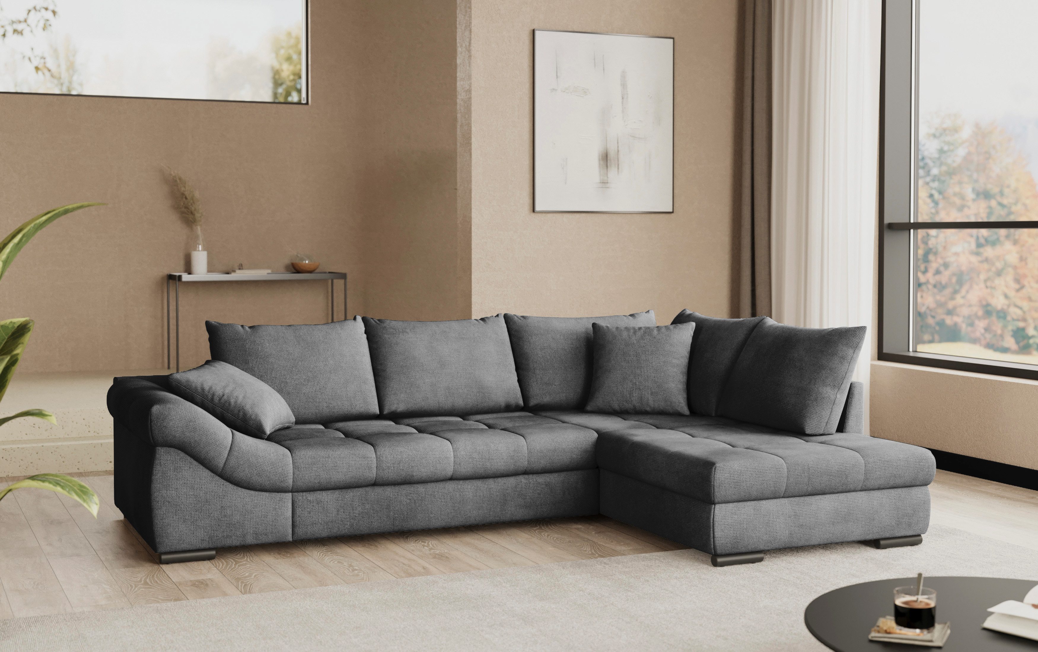 Mr. Couch Ecksofa "Allegro DuraFlex, L-Form", Hochschläfer-Bettauszug, Kalt günstig online kaufen