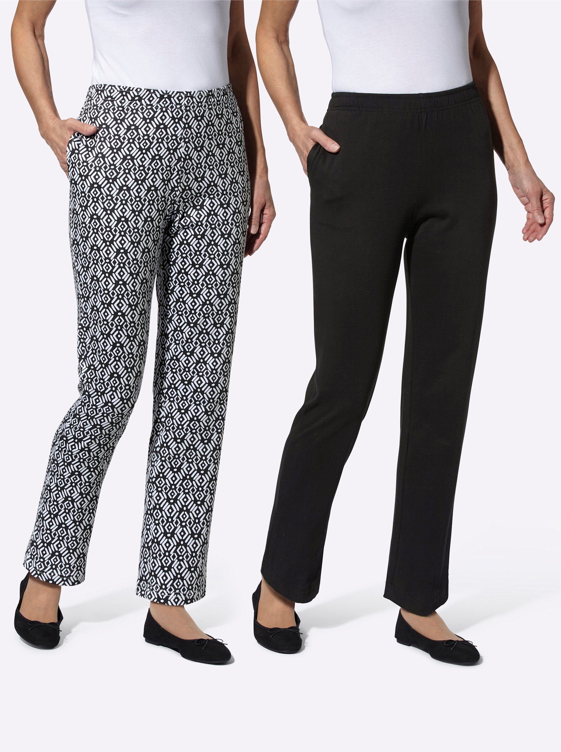 Sieh an! Jogginghose Freizeithose (2-tlg)
