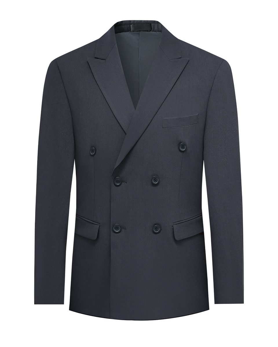 Allthemen Anzug Herren zweireihiger Businessanzug Slim Fit Hochzeitsanzug günstig online kaufen