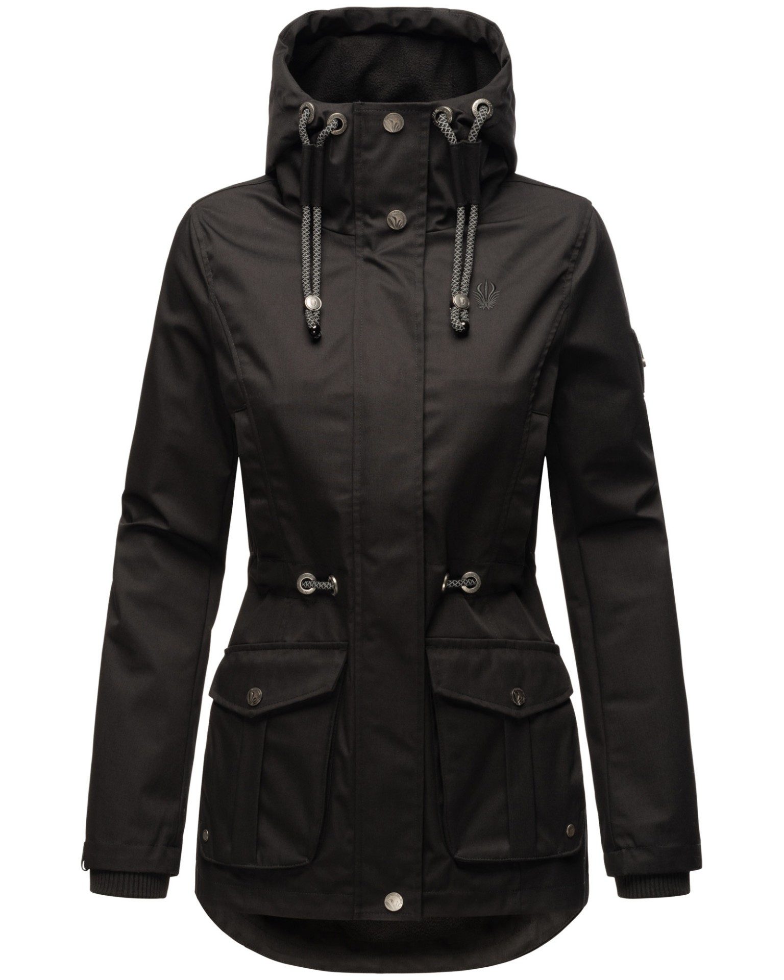 Marikoo Outdoorjacke mit verstellbarer Kapuze