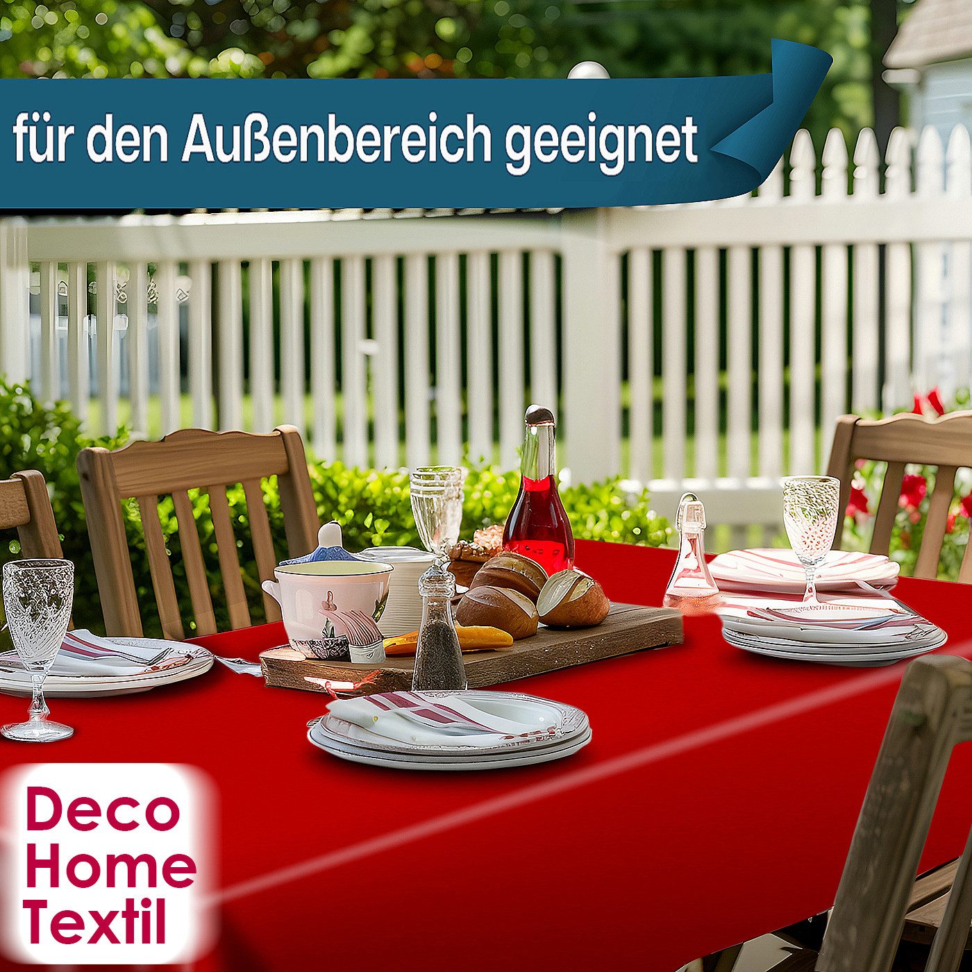 DecoHomeTextil Heimtextilmanufaktur Tischdecke Partytischdecke Lackfolie Re günstig online kaufen