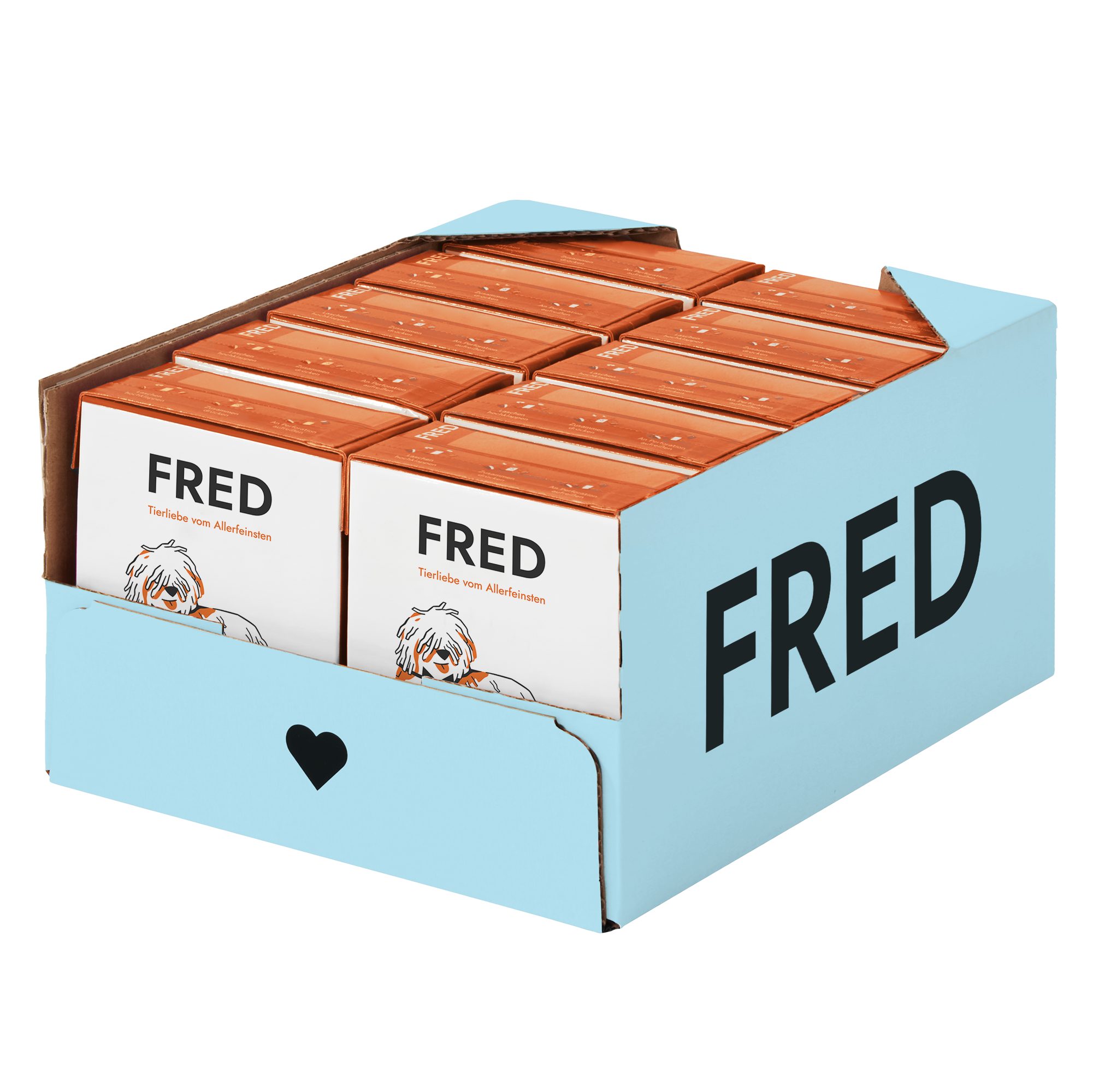 FRED & FELIA FRED Pute mit Kartoffeln (10er Pack), Nassfutter für: Hunde, Monoprotein, getreidefrei