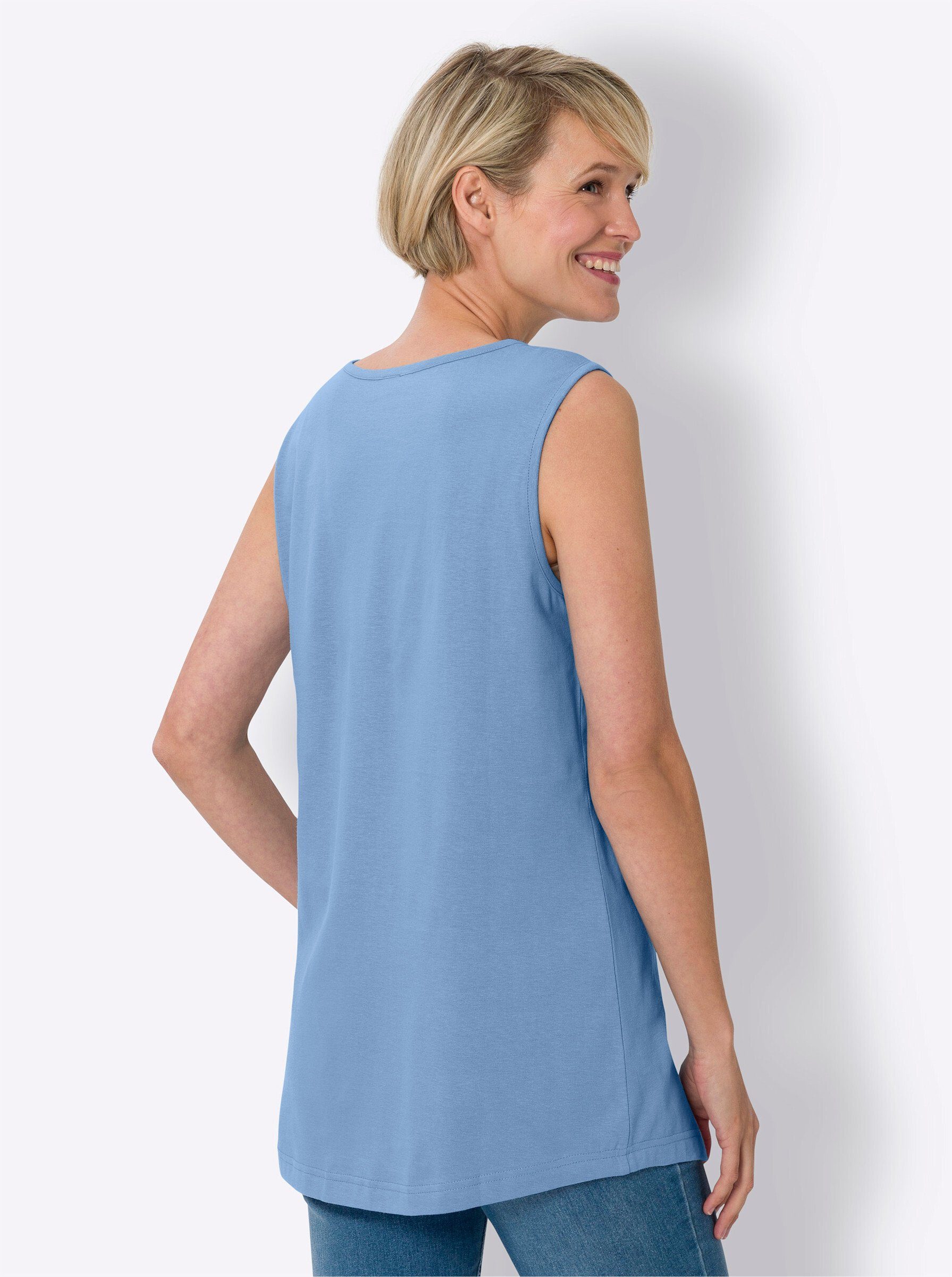 Sieh an! Shirttop Doppelpack Tops Ärmellos (2-tlg)