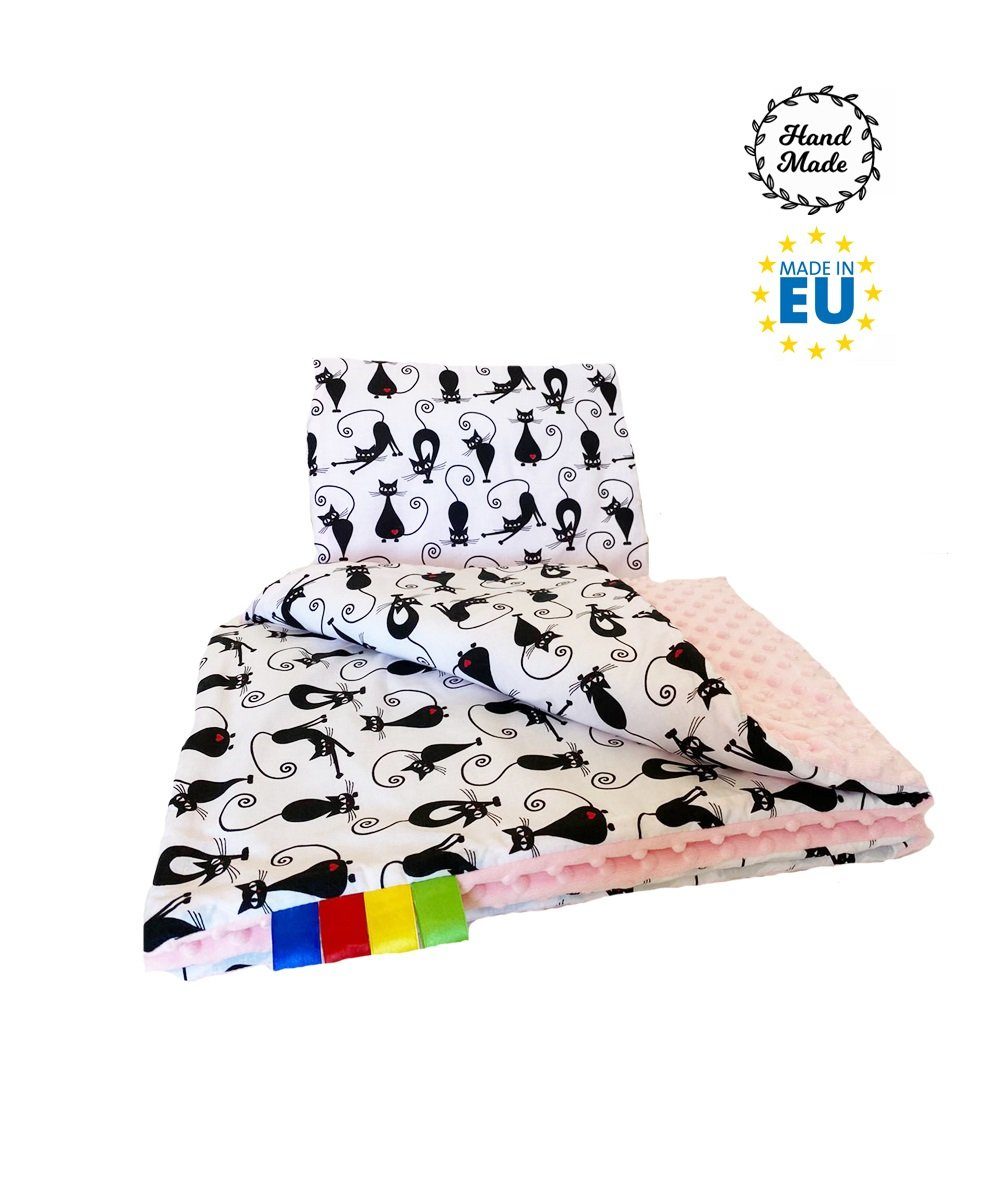 Babydecke Babydecke mit Kissen, Kuscheldecke 75 x 100cm, Kissen 30 x 35cm, Welt der Träume