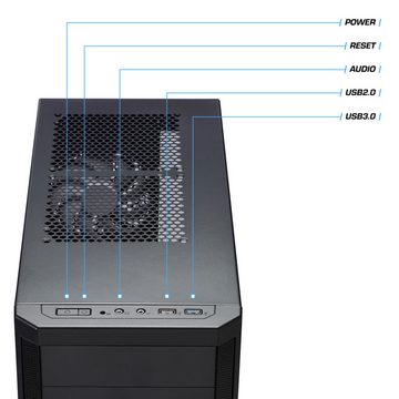 Kiebel Master 12 Business-PC (Intel Core i7 Intel Core i7-12700KF, GT 1030, 64 GB RAM, 1000 GB SSD, Wasserkühlung, WLAN)