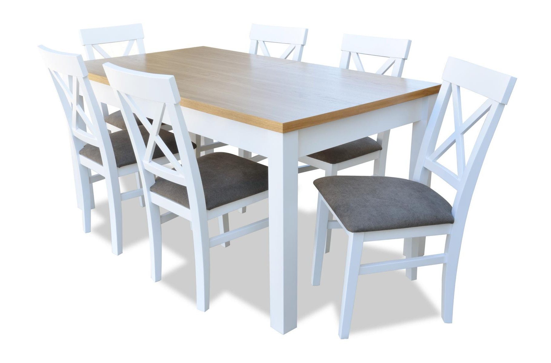 Xlmoebel Essgruppe Klassischer Esstisch mit Stühlen in hochwertiger Verarbeitung, (7-teiliges Essgruppen-Set, 7-tlg., 7tlg. Esszimmer Set (Esstisch + 6x Stühle), Hergestellt in Europa