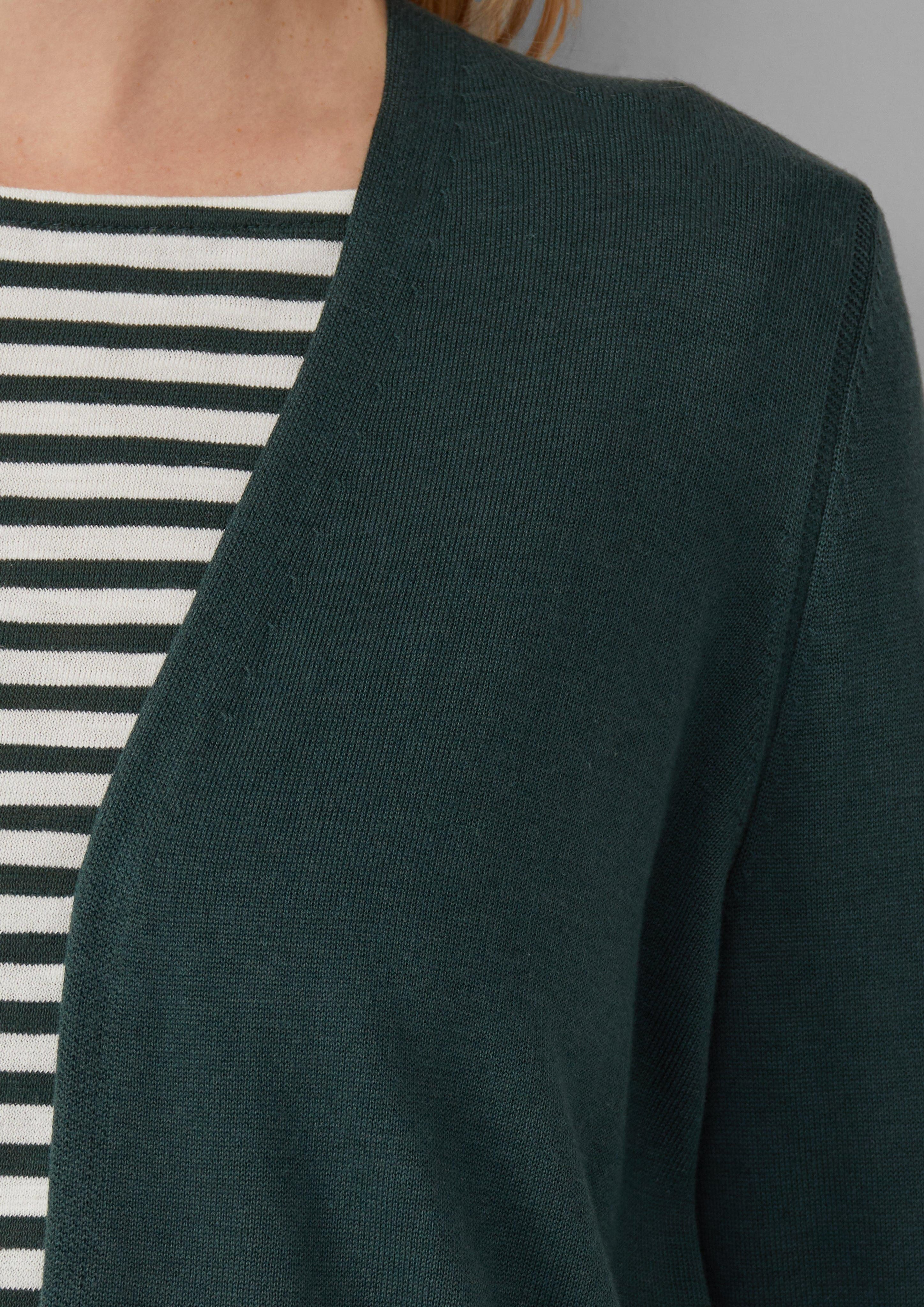 s.Oliver Strickjacke Cardigan aus Viskose-Baumwoll-Mix günstig online kaufen