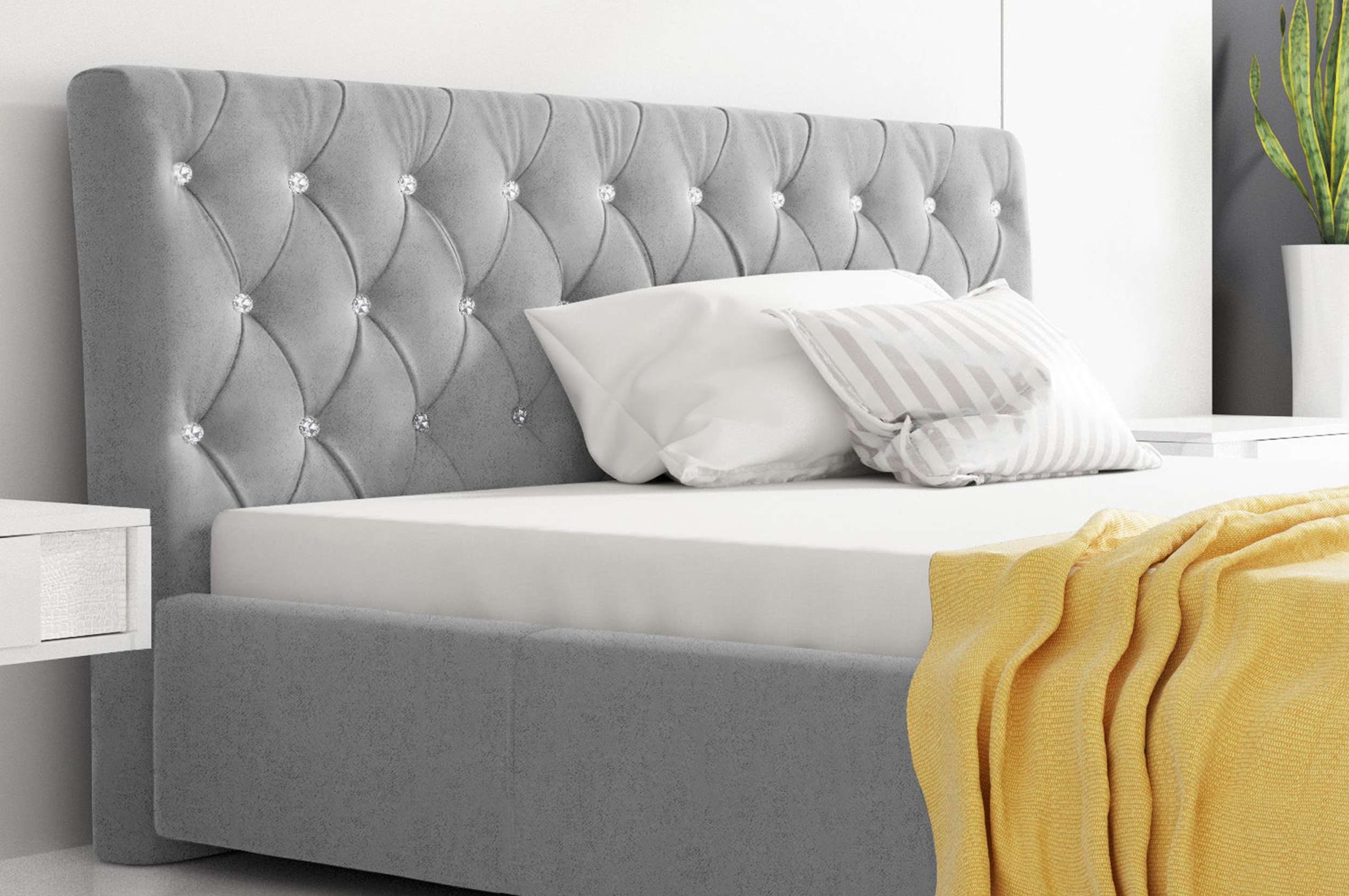99rooms Polsterbett Kevin (Schlafzimmerbett, Bett), 120/140/160/180/200x200 günstig online kaufen