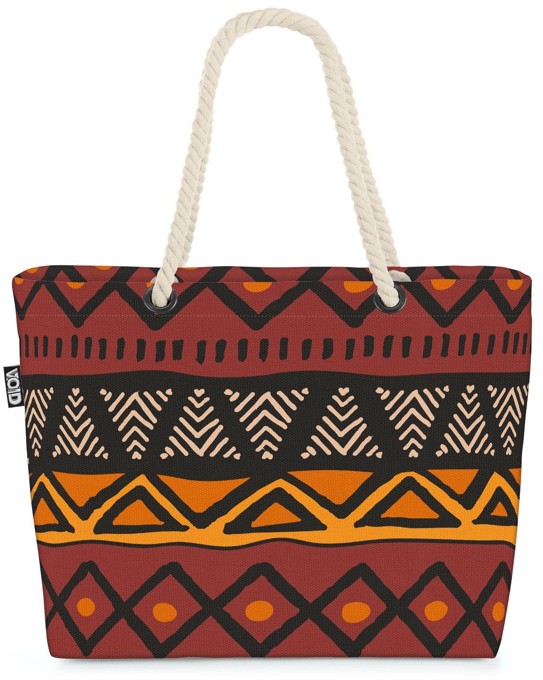 Bohemian ethnisch Bag Beach Muster afrikanisch Strandtasche Linie (1-tlg), muster welt VOID global minimal