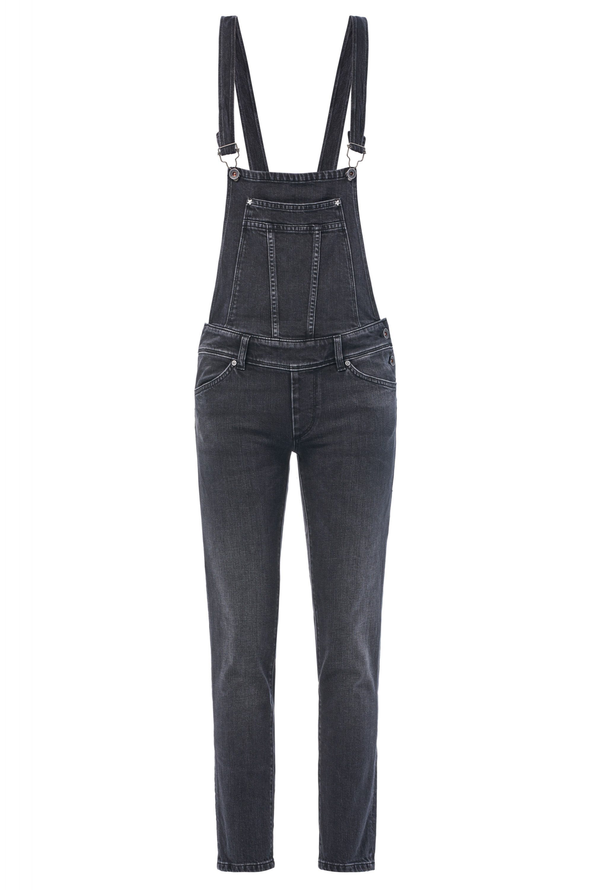 SALSA OVERALL washed JEANS 123892.0000 Salsa grey Stretch-Jeans WONDER out UP CAPRI PUSH