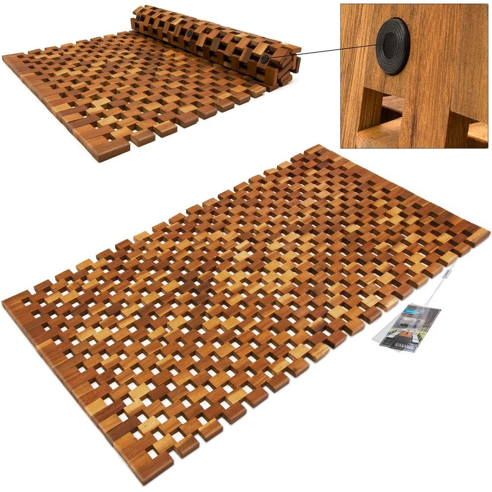 Deuba Badematte, Höhe 1 mm, Akazienholz, günstig online kaufen