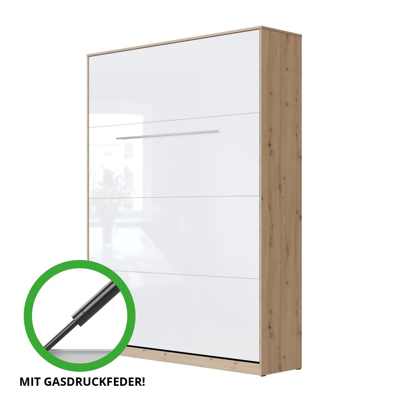 SMARTBett Schrankbett SMARTBett Standard 140x200 Vertikal/Hoch günstig online kaufen