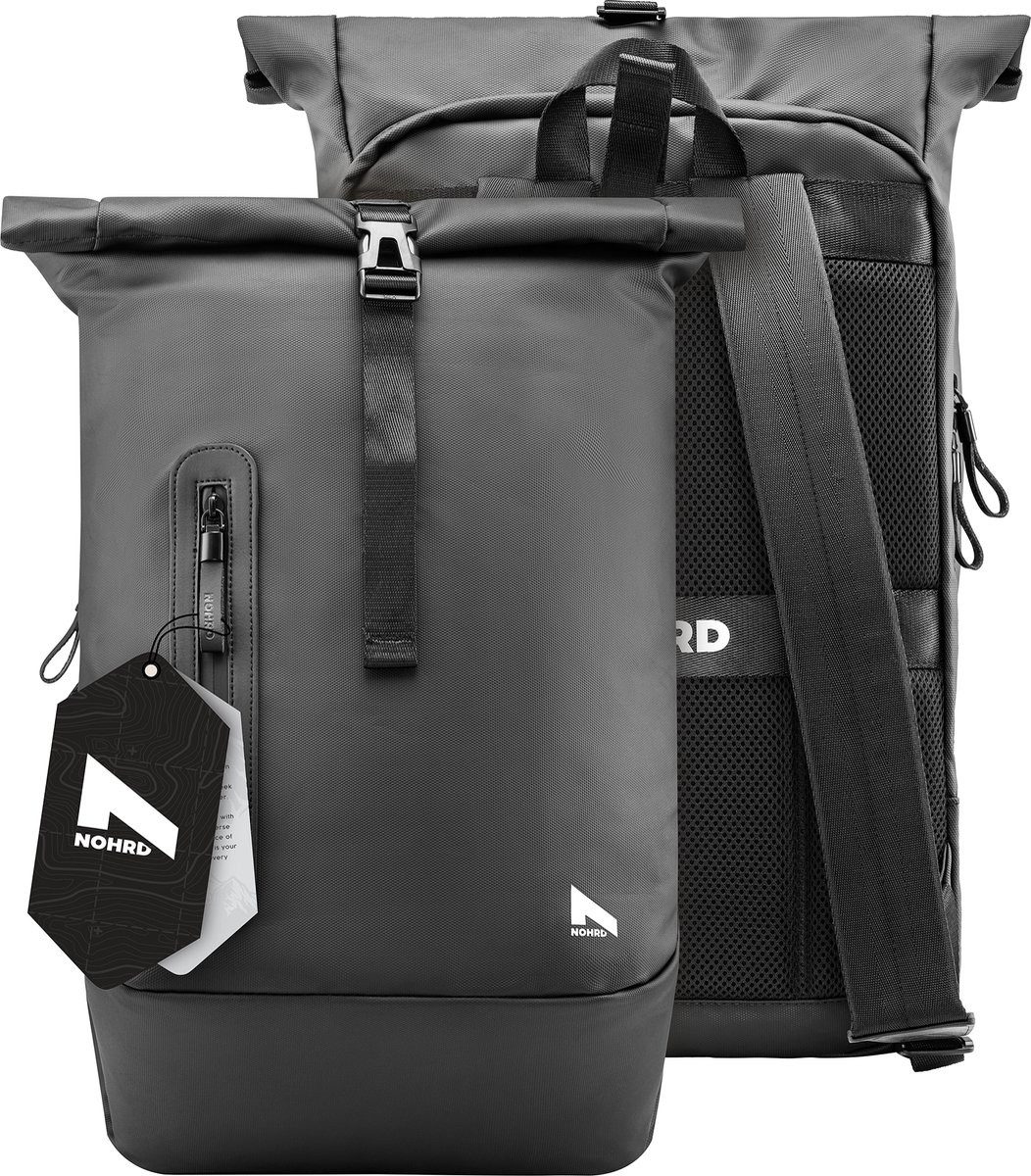 Nohrd Rucksack Rolltop Laptop Rucksack 20-40 L, mit Laptopfach