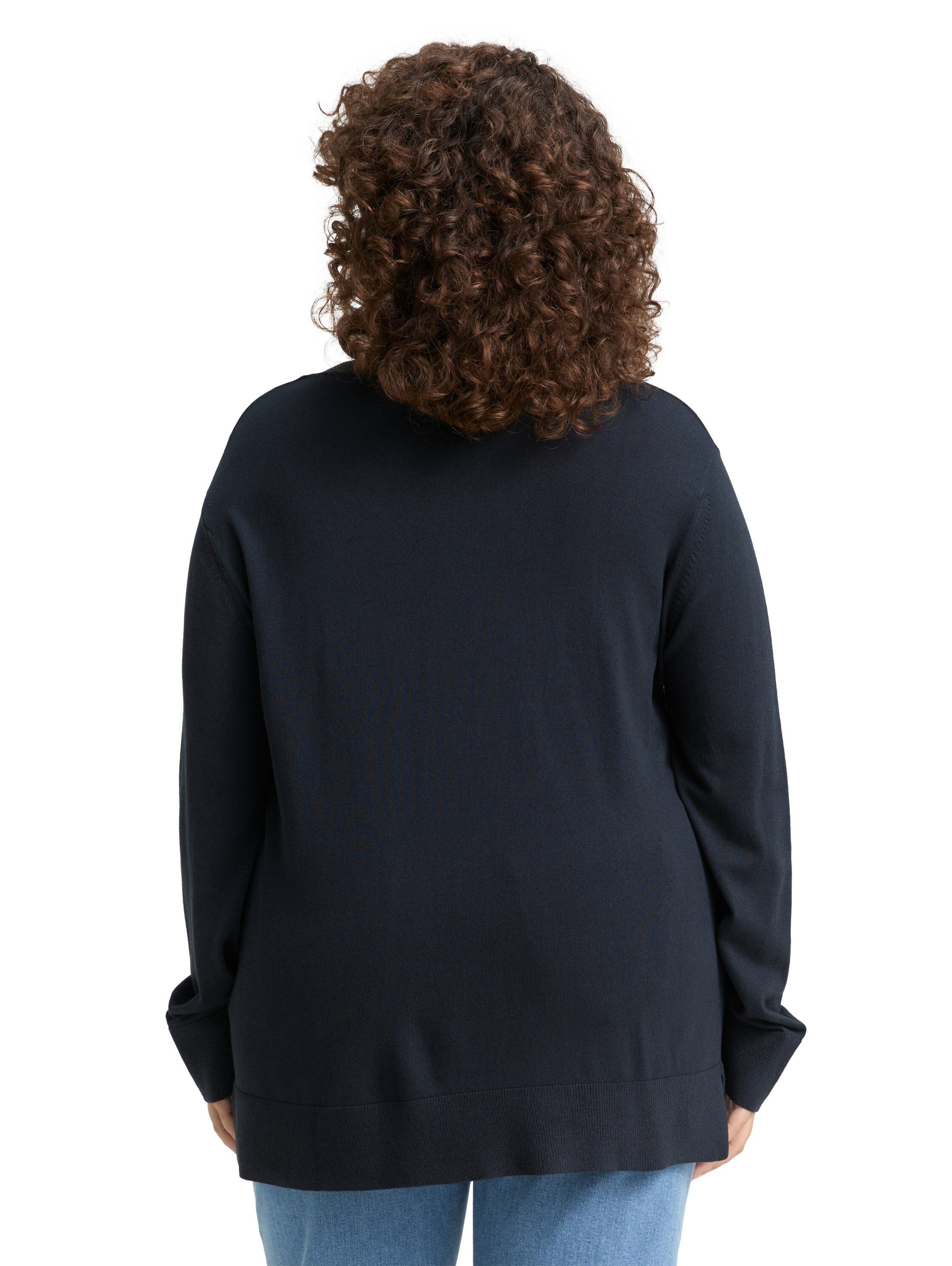 TOM TAILOR PLUS Strickpullover mit Ziernaht günstig online kaufen