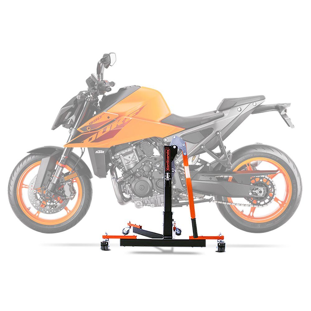 ConStands Motorradheber CS Power Evo-Zentralständer für KTM 990 Duke / R 24-26 Orange
