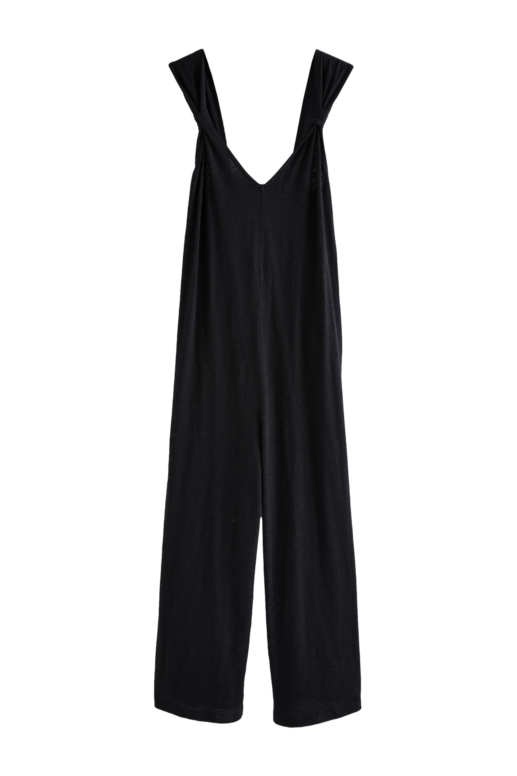 Next Jumpsuit Jumpsuit V-Ausschnitt, weites Bein 100 % Baumwolle (1-tlg) günstig online kaufen
