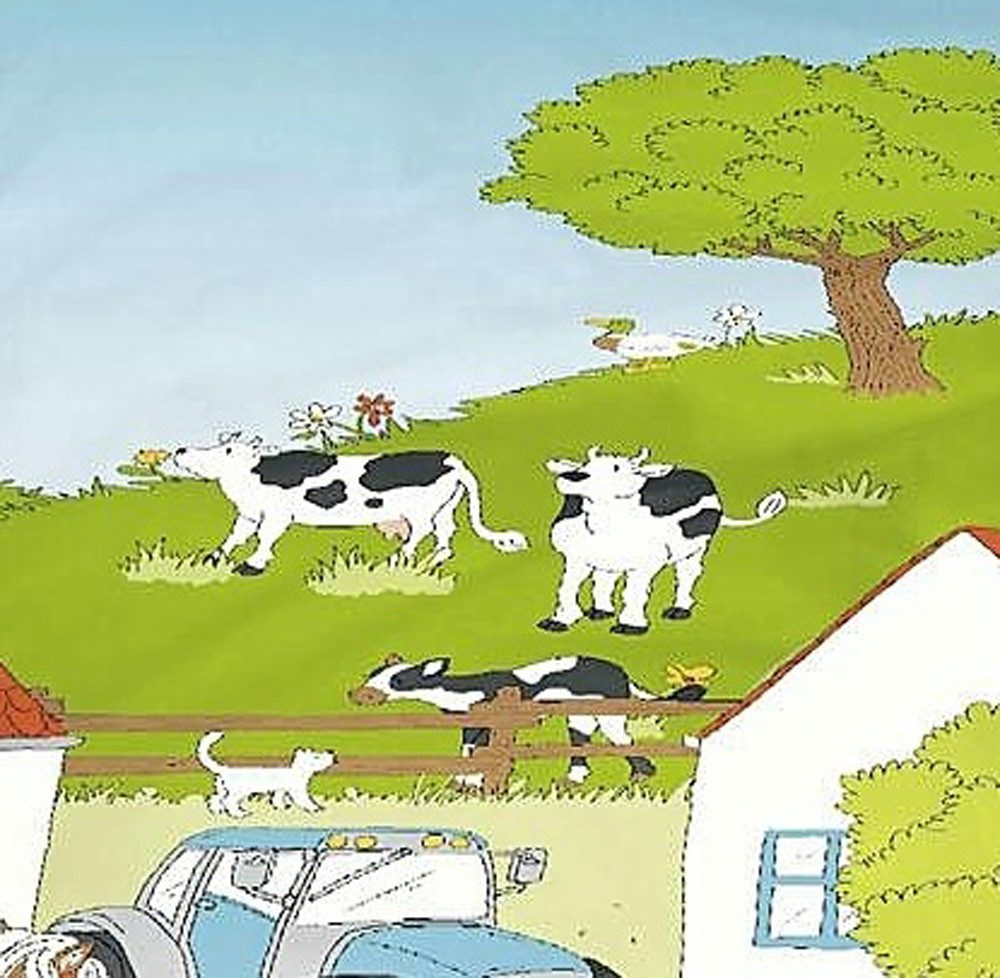 JACK Kinderbettwäsche JACK by Bierbaum Kinder Renforce Bettwäsche 2 tlg. 100x135cm Bauernhof, Renforcé, 2 teilig, wunderschöne Kinderbettwäsche, Reißverschluss, Tiere auf dem Bauernhof