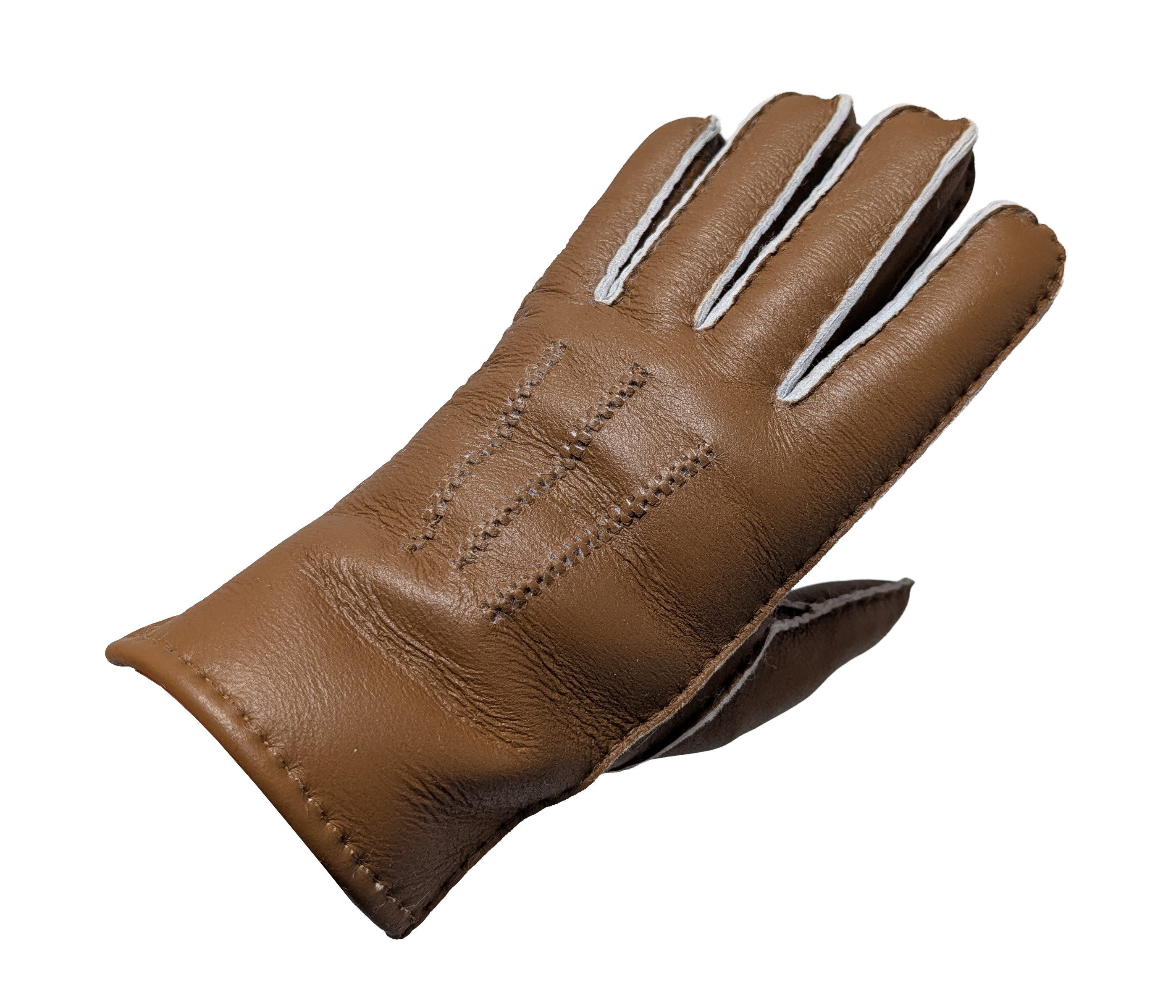 Reissner Lammfelle Lederhandschuhe Finger Handschuhe LUX NAPPA Merino Lammfell mit Nappaleder (1-St) – Bild 4 von 4
