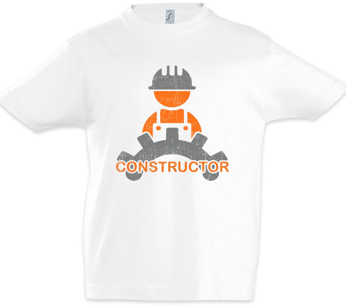 Urban Backwoods Print-Shirt Constructor I Kinder T-Shirt Handwerker Maurer Mason Bauarbeiter Bau (1-tlg) Zimmermann Construction Worker Arbeiter