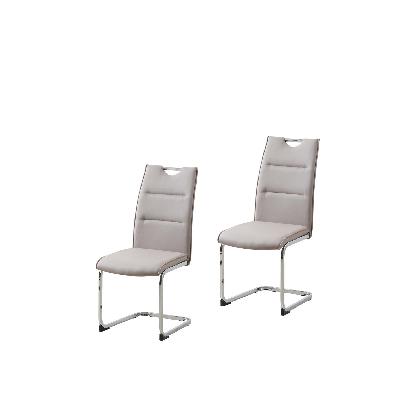 Freischwinger Schwingstuhl DannyC PU Cappuccino