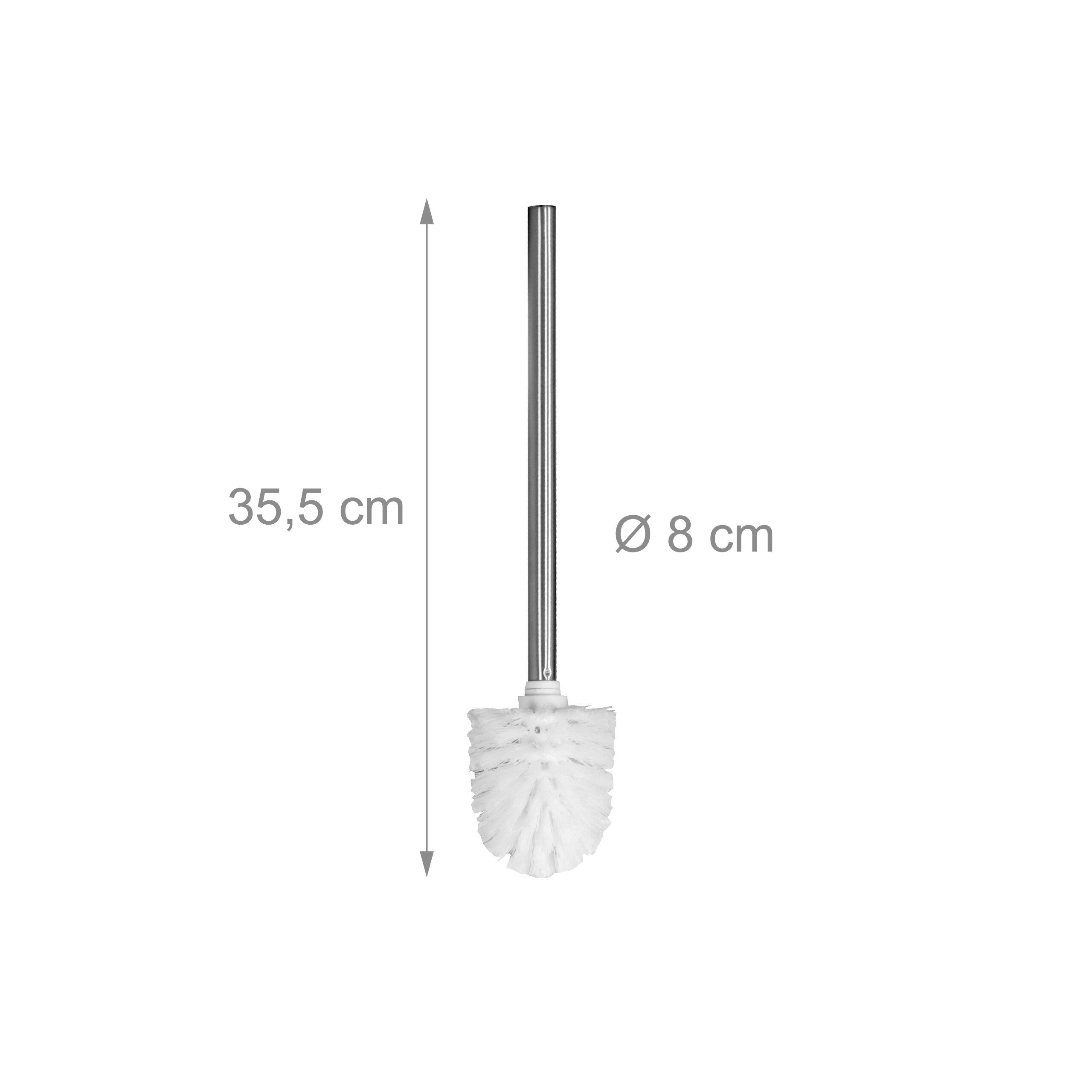 relaxdays WC-Reinigungsbürste WC Bürste mit 5 Bürstenköpfen D 8 cm, Hotels, Bad, Alle handelsüblichen WC-Garnituren, Öffentliche Bereiche, Büros, Gäste-WC, (6-t – Bild 4 von 5