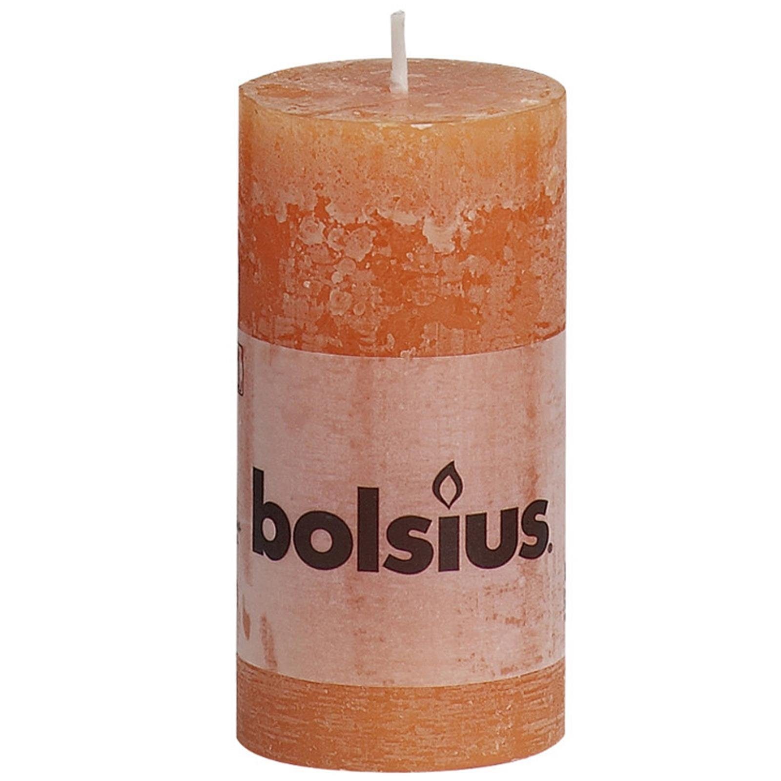 Rustik-Stumpenkerze Rosa – 10 Cm Hoch, 7 Cm Durchmesser, Ca. 33 Stunden Brenndauer