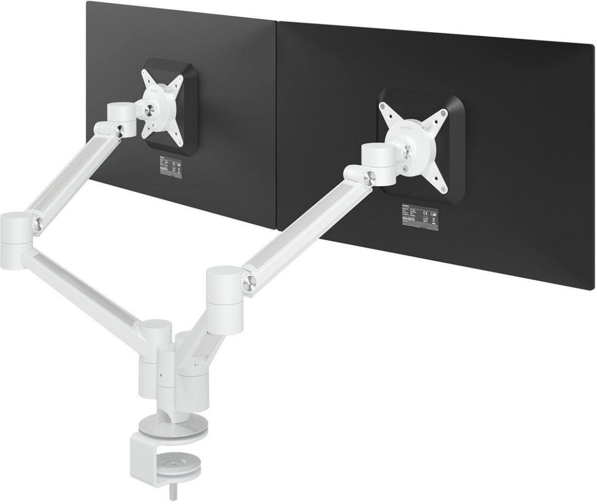 Dataflex Monitor-Halterung Doppel-Monitorarm Viewlite plus Bohrlochbefestigung 65 weiß