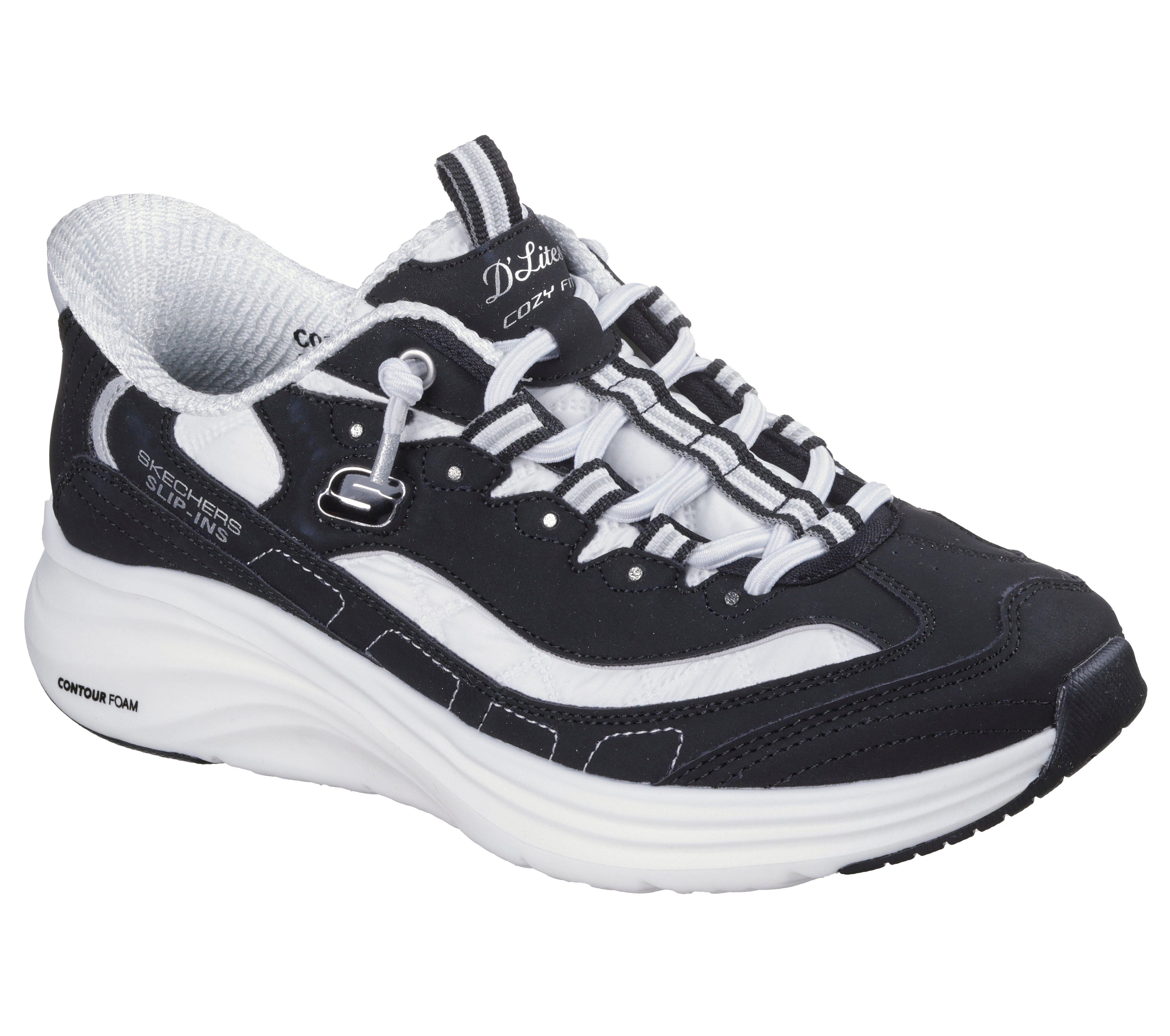 Skechers CONTOUR FOAM-SWEET NOSTALGIA Slip-On Sneaker Schlupfschuh, Slipper mit Slip-Ins Funktion, Cozy Fit™-Komfort